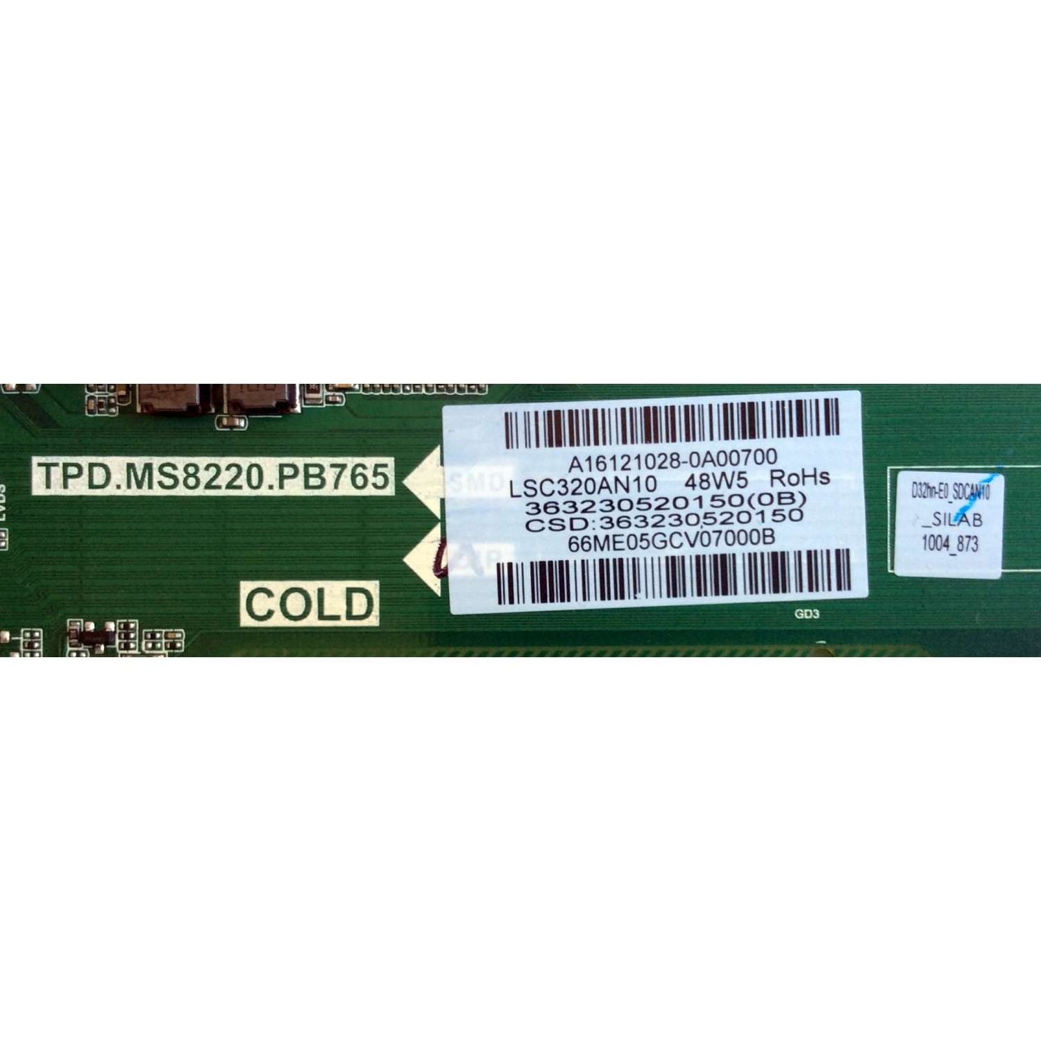 MAIN FUENTE (COMBO) PARA TV VIZIO / NUMERO DE PARTE 3632-3052-0150 / 363230520150 / 3632-3052-0395 / TPD.MS8220.PB765 / PANEL LSC320AN10-H02 / MODELOS D32HN-E0 LAUSVMCS / D32HN-E0 LAUSVMCT - Imagen 3
